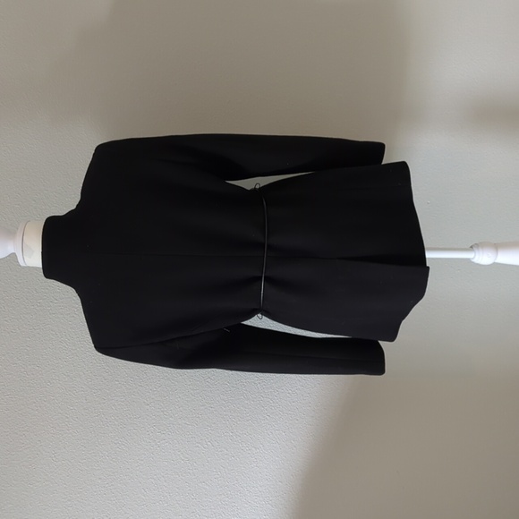 Halogen Stylish Black Blazer with Pleather Belt- Size XS - Picture 2 of 5